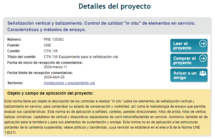 UNE 135352 IP